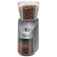 Capresso Infinity Conical Burr Grinder - Die-cast Silver