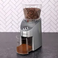 Capresso Infinity Conical Burr Grinder - Die-cast Silver