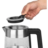 Capresso H2O Glass Select Rapid Boil Electric Kettle - 2L - Stainless Steel/Black