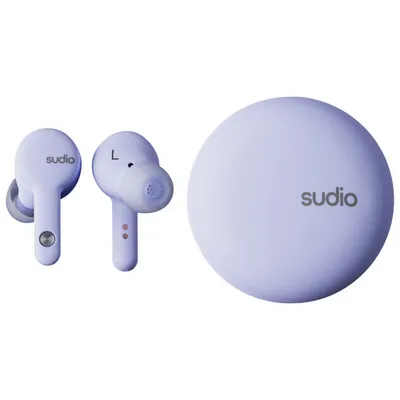 Sudio Audio A2 In-Ear Noise Cancelling True Wireless Earbuds - Purple