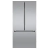 Bosch 36" 20.8 Cu. Ft. French Door Refrigerator with Water & Ice Dispenser (B36CT81ENS) - Stainless Steel