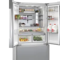 Bosch 36" 20.8 Cu. Ft. French Door Refrigerator with Water & Ice Dispenser (B36CT81ENS) - Stainless Steel