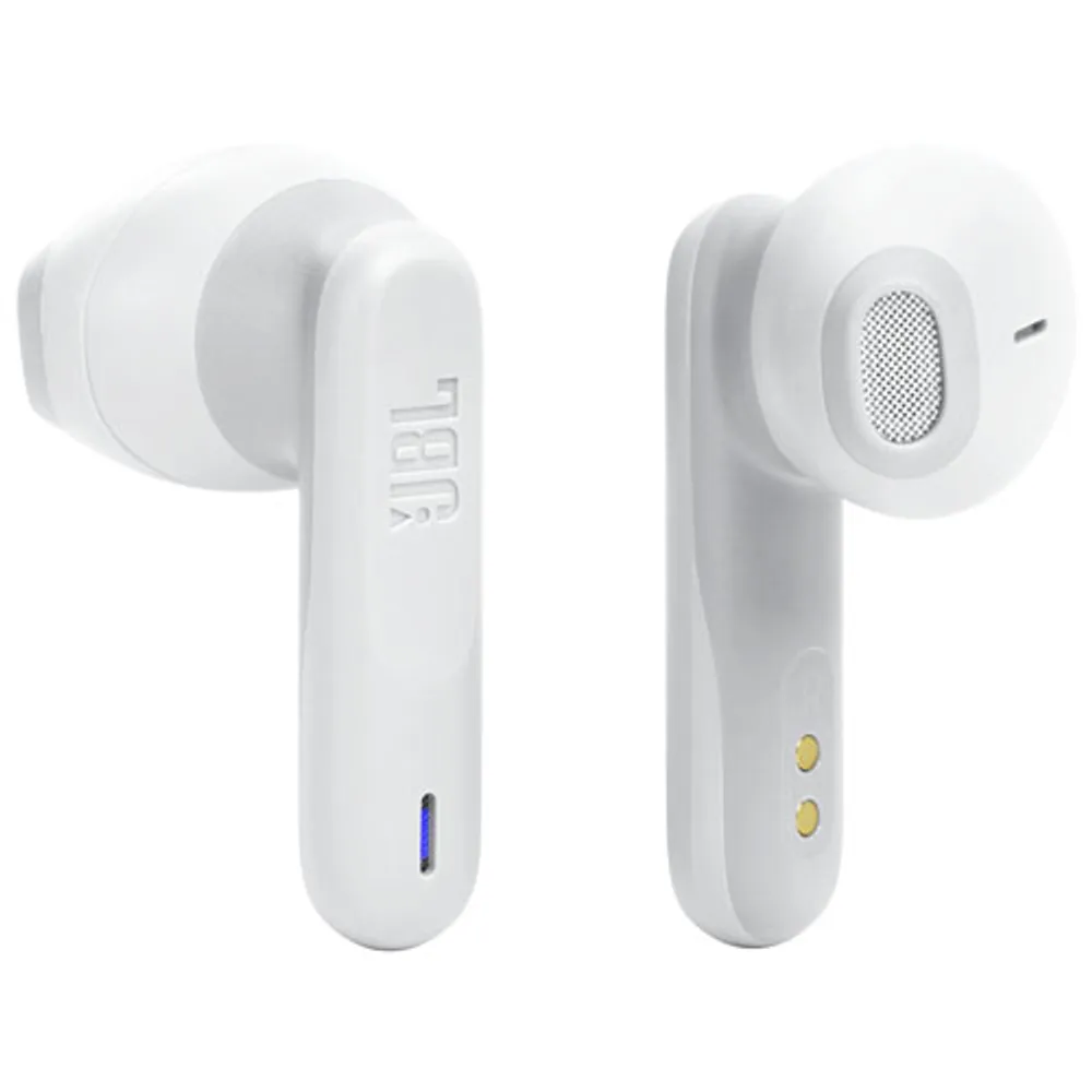 Écouteurs boutons 100 % sans fil à isolation sonore Vibe Flex de JBL - Blanc