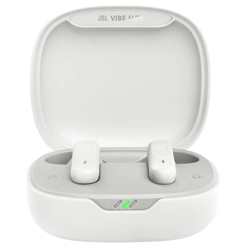 Écouteurs boutons 100 % sans fil à isolation sonore Vibe Flex de JBL - Blanc