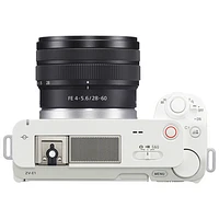 Sony Alpha ZV-E1 Full-Frame Interchangeable Lens Mirrorless Vlogger Camera with 28-60mm Lens Kit - White