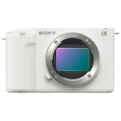 Appareil photo sans miroir plein format Alpha ZV-E1 de Sony pour blogueur vidéo (boîtier seulement) - Blanc