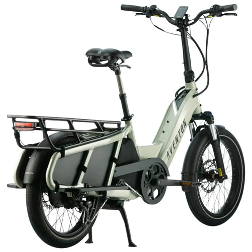 Aventon Abound 750 W Electric Cargo Bike with up to 80km Battery Range - Green