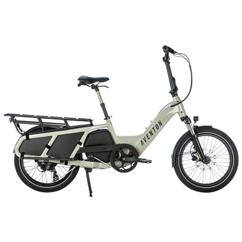 Aventon Abound 750 W Electric Cargo Bike with up to 80km Battery Range - Green