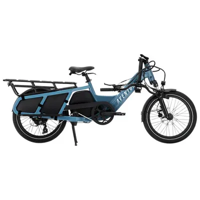 Aventon Abound 750 W Electric Cargo Bike with up to 64km Battery Range - Blue