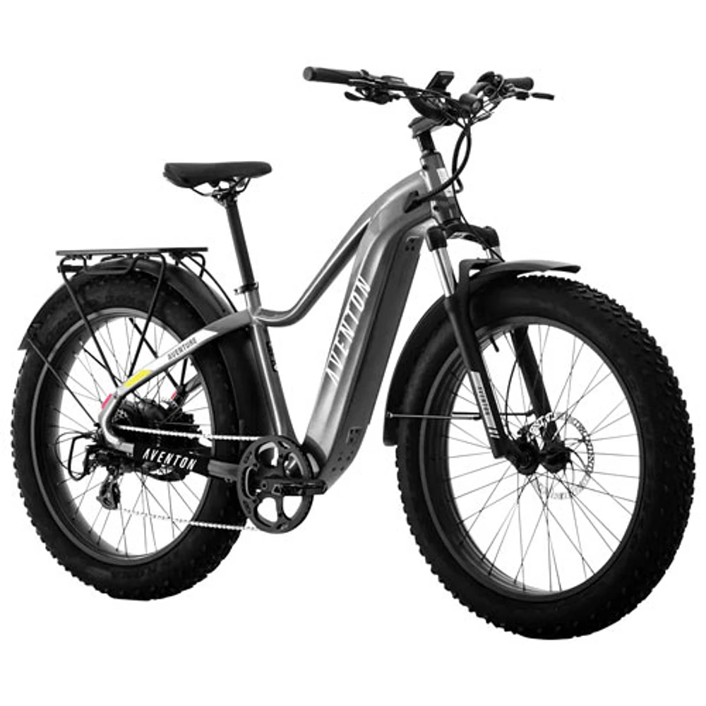 Aventon Aventure.2 750 W Electric City Bike with up to 96km Battery Range - Medium - Slate Grey