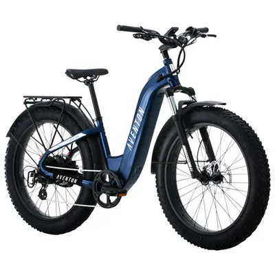 Aventon Aventure.2 Step-Through 750 W Electric City Bike with up to 97km Battery Range - Medium - Cobalt