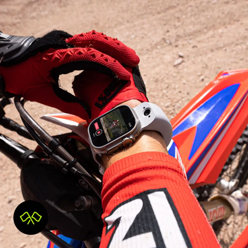 Bracelet en silicone intelligent à deux caméras de Wristcam pour Apple Watch 38/40/41 mm - Grand