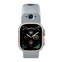 Bracelet en silicone intelligent à deux caméras de Wristcam pour Apple Watch 38/40/41 mm - Grand - Gris