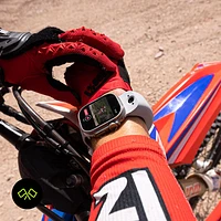 Bracelet en silicone intelligent à deux caméras de Wristcam pour Apple Watch 38/40/41 mm - Moyen/Grand - Noir