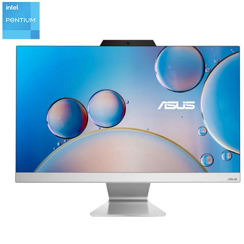 ASUS A3402 23.8" All-in-One PC - White (Intel Pentium Gold 8505/512GB SSD/8GB RAM/Win 11) - Only at Best Buy