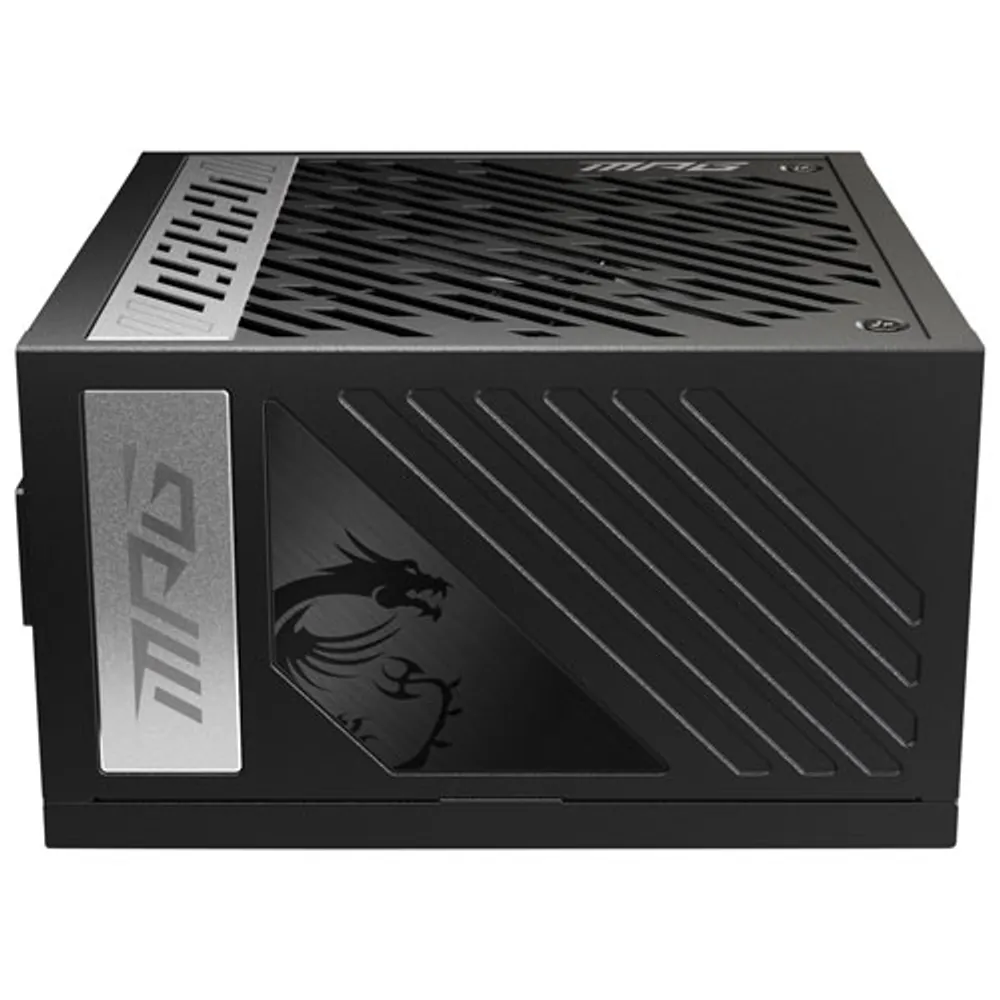 MSI MPG A1000G PCIE 5 80 Plus Gold 1000W Full Modular ATX 3.0 Gaming Power Supply - Black