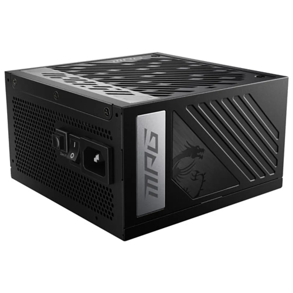 MSI MPG A850G PCIE 5 80 Plus Gold 850W Full Modular ATX 3.0 Gaming Power Supply - Black