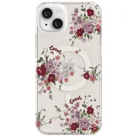 Coach Fitted Hard Shell Case with MagSafe for iPhone 14 Plus - Floral Purple Bundle