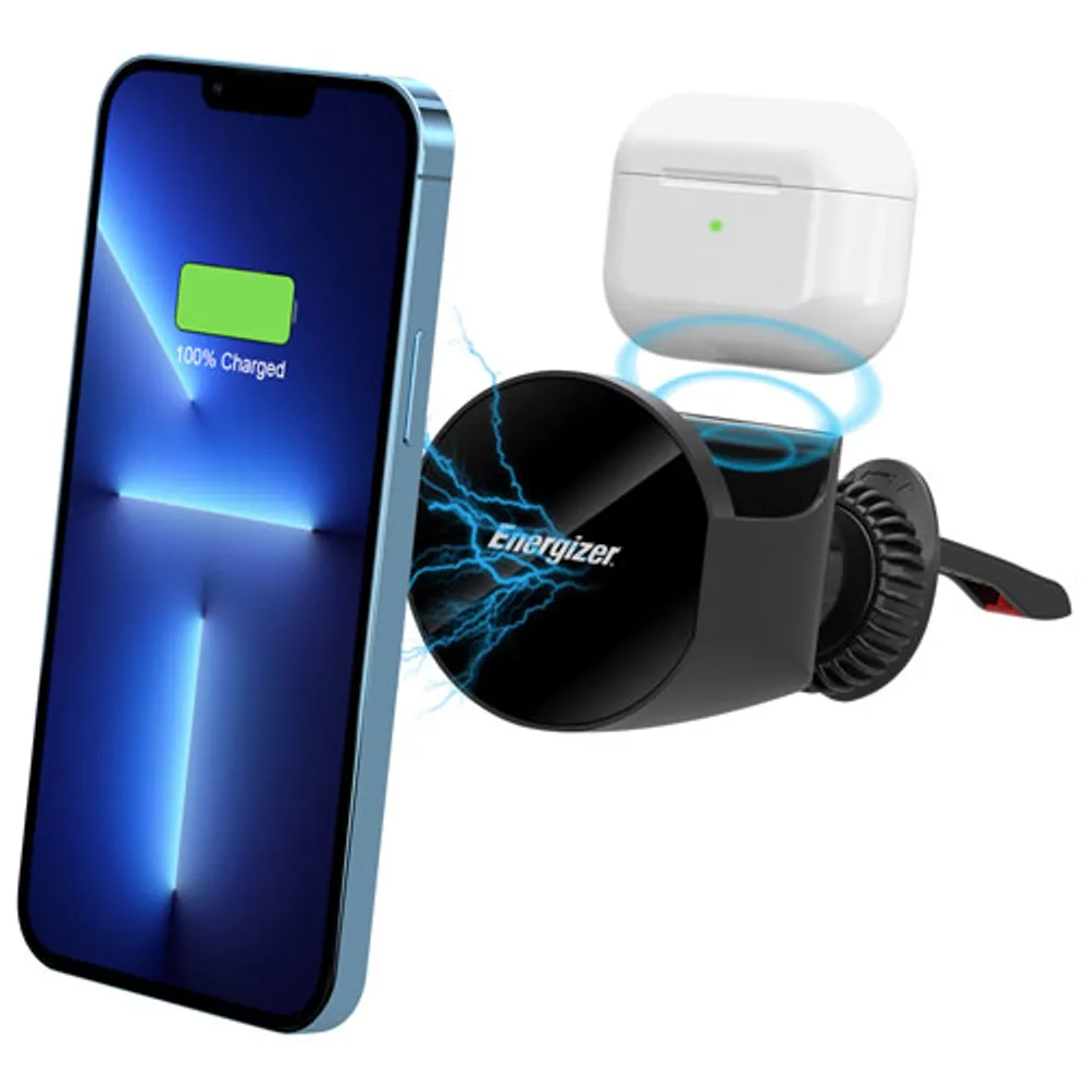 Energizer 2-in-1 15W Magnetic Wireless Charging Vent Mount (ECA002)