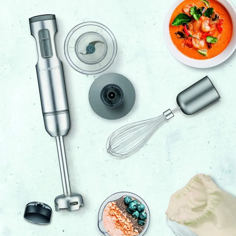 Cuisinart Variable-Speed Hand Blender w/ Masher & Whisk Attachments 