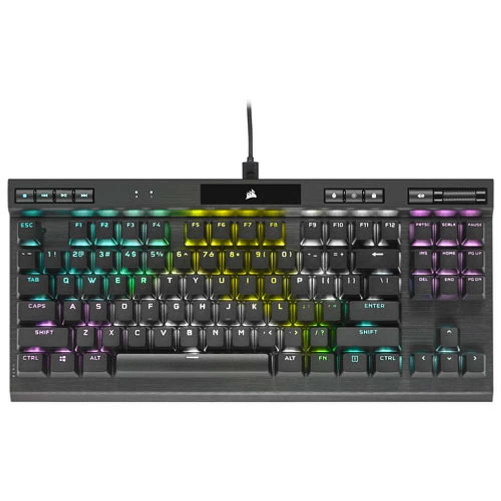 Clavier de jeu mécanique rétroéclairé silencieux K70 RVB de Corsair