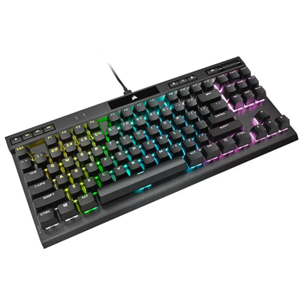 Clavier de jeu mécanique rétroéclairé silencieux K70 RVB de Corsair