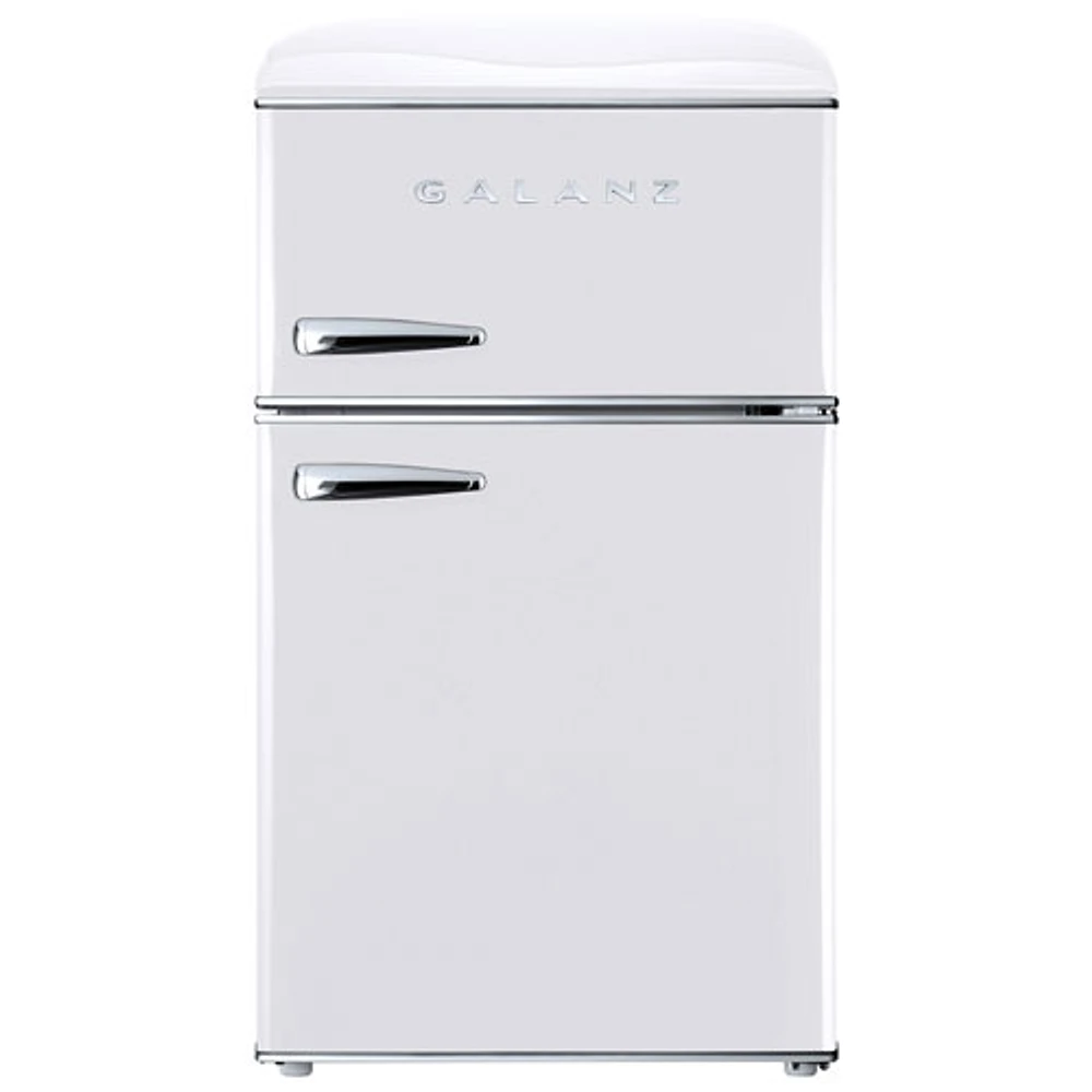 Galanz 20" 3.1 Cu. Ft. Top Freezer Refrigerator (GLR31TWEER) - White