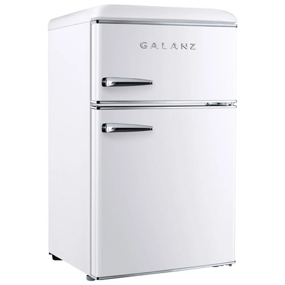 Galanz 20" 3.1 Cu. Ft. Top Freezer Refrigerator (GLR31TWEER) - White