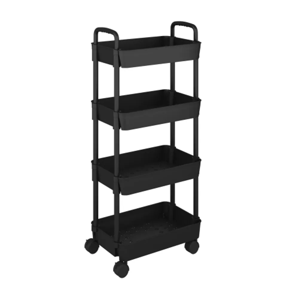 Hld 4 Tier Kitchen Rolling Utility Cart