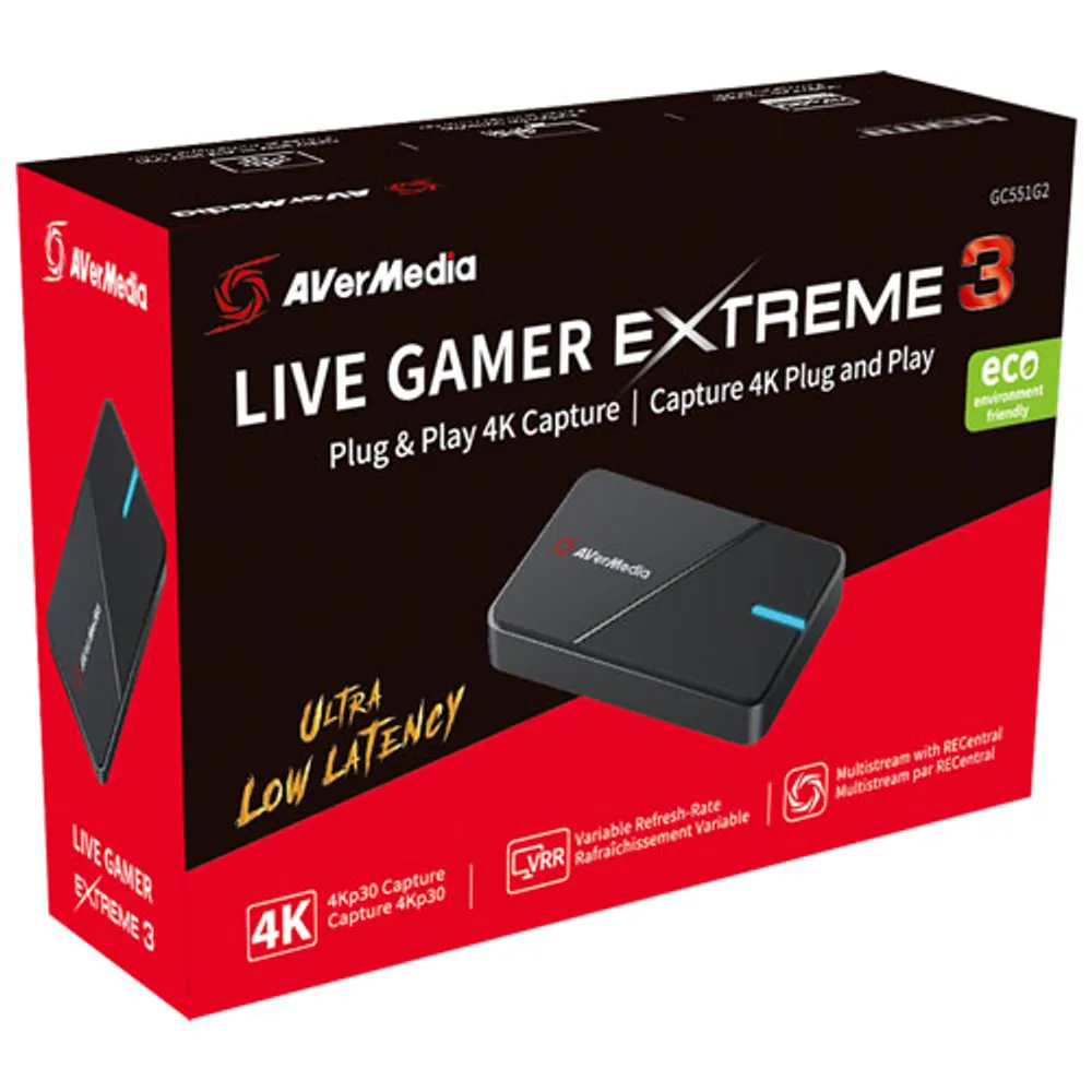 AVerMedia Live Gamer Extreme 4K Capture Card (GC551G2) - Grey