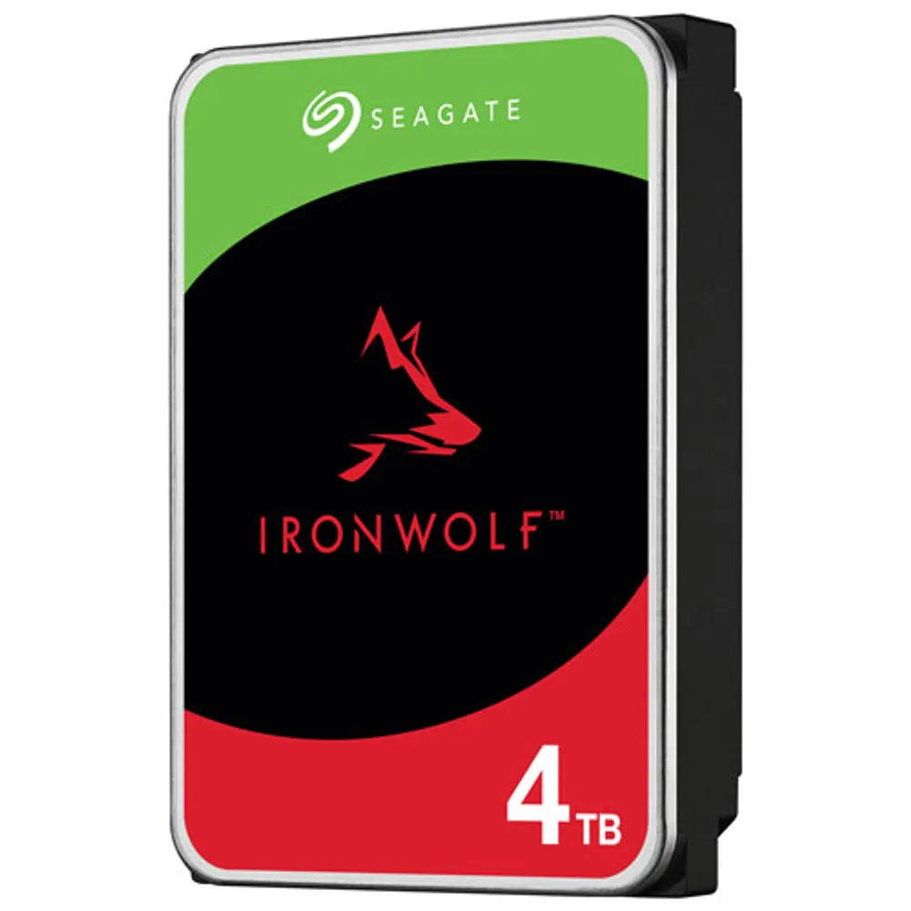 Disque dur interne NAS SATA 3,5 po IronWolf de 4 To à 5400 tr/min de Seagate (ST4000VNA06)