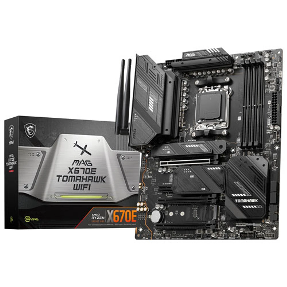 MSI MAG X670E Tomahawk WIFI ATX AM5 DDR5 Motherboard for AMD Ryzen 9000/8000/7000 Series CPUs