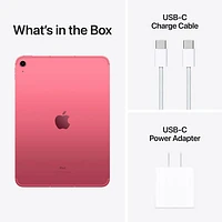 iPad 10,9 po Go Wi-Fi 6 et 5G d'Apple avec Fido (10e gén.) - Rose