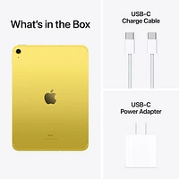 Bell Apple iPad 10.9" 256GB with Wi-Fi 6 & 5G (10th Generation) - Yellow - Monthly Financing