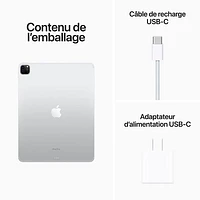 iPad Pro 12,9 po To Wi-Fi et 5G d'Apple avec Bell (6e génération) - Argent