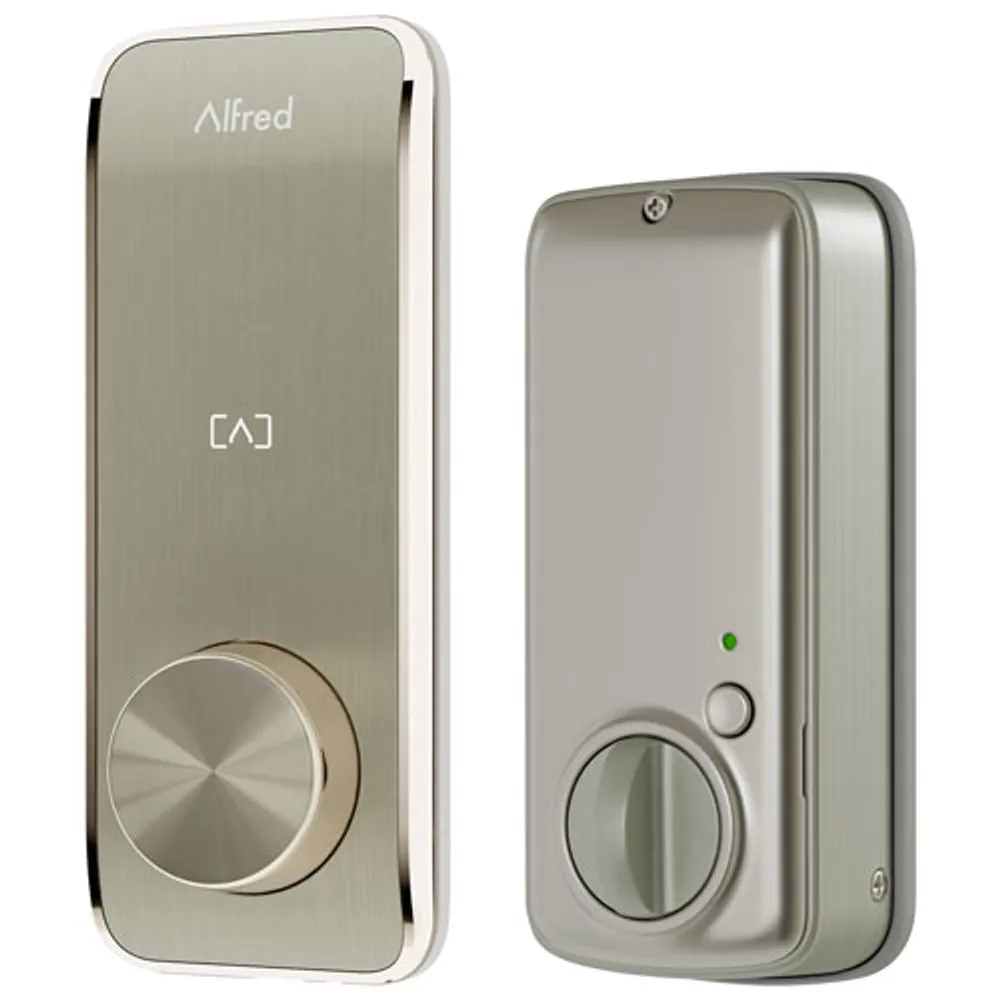 Alfred DB2S Bluetooth Smart Lock with Key - Satin Nickel