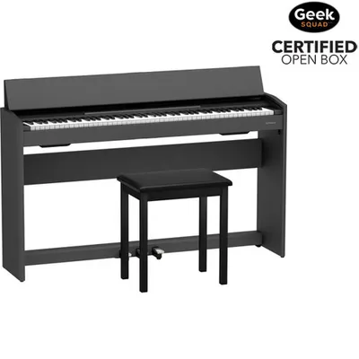 Open Box - Roland F107 88-Key Weighted Hammer Action Digital Piano with Stand, Bench & 3 Pedals