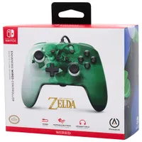 PowerA Zelda Heroic Link Enhanced Wired Controller for Switch - Green