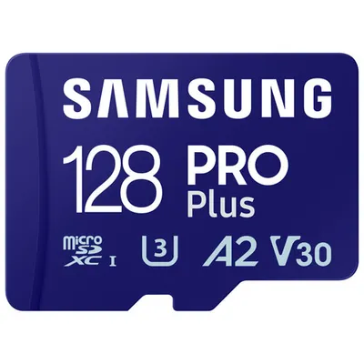 Samsung PRO Plus+ Adapter 128GB 180MB/s microSDXC Memory Card - Only at Best Buy