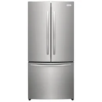 Boîte ouverte - Réfrigérateur à deux portes de 17,6 pi³ 31,5 po Gallery de Frigidaire avec distributeur de glace (FRFG1723AV) - Acier brossé - Endommagé