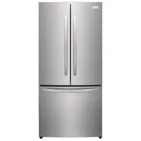 Open Box - Frigidaire Gallery 31.5" 17.6 Cu Ft French Door Refrigerator w/ Ice Dispenser -Brushed Steel - Scratch & Dent