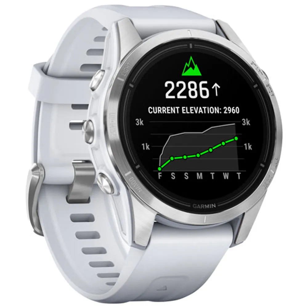 Garmin epix Pro (Gen 2) 42mm Bluetooth Active Smartwatch - Medium / Large - Whitestone