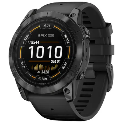 Garmin Epix Pro (Gen 2) 51mm GPS Watch with Heart Rate Monitor - Medium/Large - Black