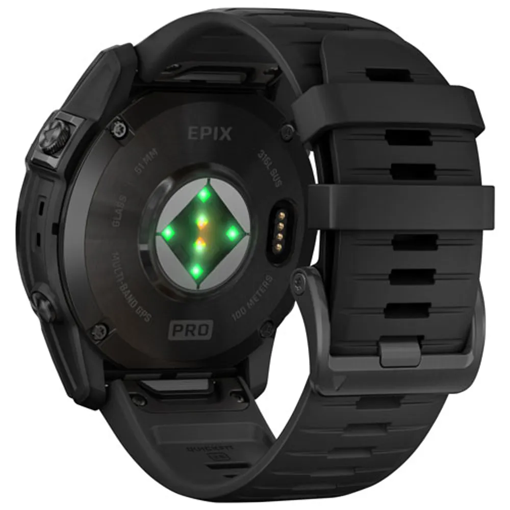 Garmin Epix Pro (Gen 2) 51mm GPS Watch with Heart Rate Monitor - Medium/Large - Black