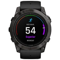 Garmin epix Pro (Gen 2) Sapphire Edition 51mm Bluetooth Active Smartwatch - Medium/Large - Black