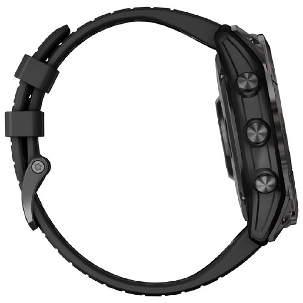 Garmin epix Pro (Gen 2) Sapphire Edition 51mm Bluetooth Active Smartwatch - Medium/Large - Black