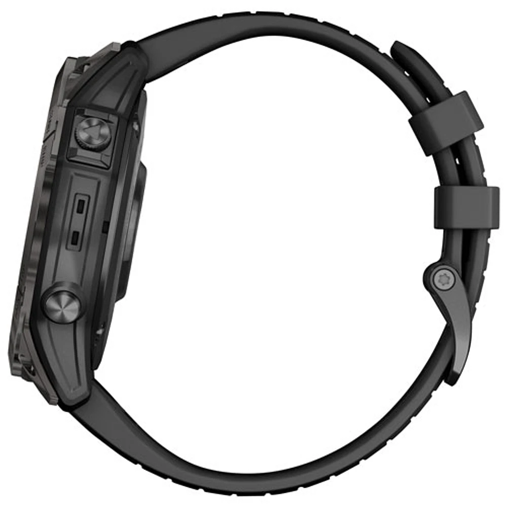 Garmin epix Pro (Gen 2) Sapphire Edition 51mm Bluetooth Active Smartwatch - Medium/Large - Black