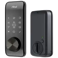 Alfred DB2S Bluetooth Smart Lock with Key - Black