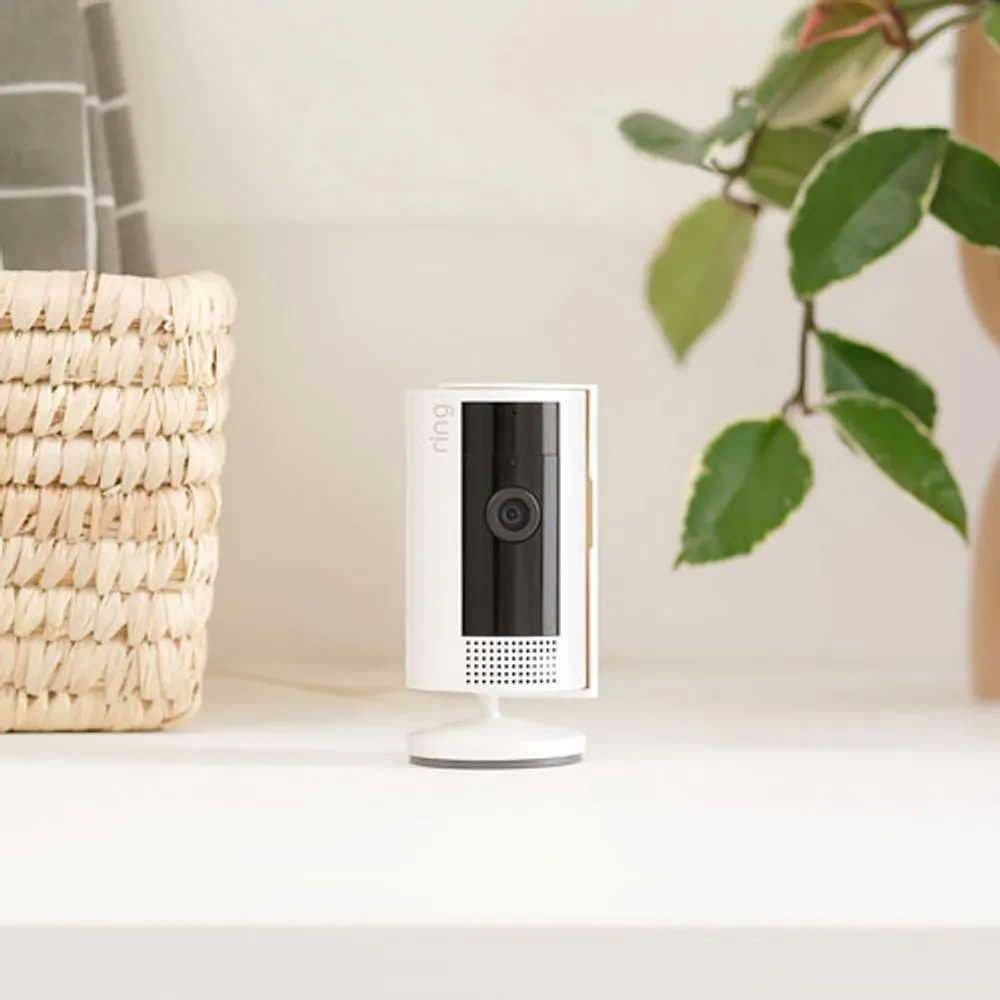 Caméra IP d'intérieur Wi-Fi HD 1080p de Ring (2e génération) avec couvercle de confidentialité - Blanc