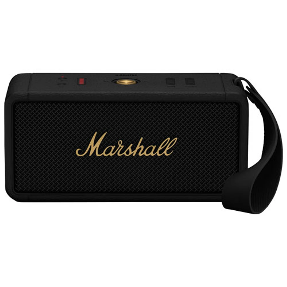 Haut-parleur sans fil Bluetooth étanche Middleton de Marshall - Noir/Laiton